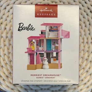 NWT Hallmark Keepsake 2025 Barbie Merriest Dreamhouse Magic Light Sound Ornament